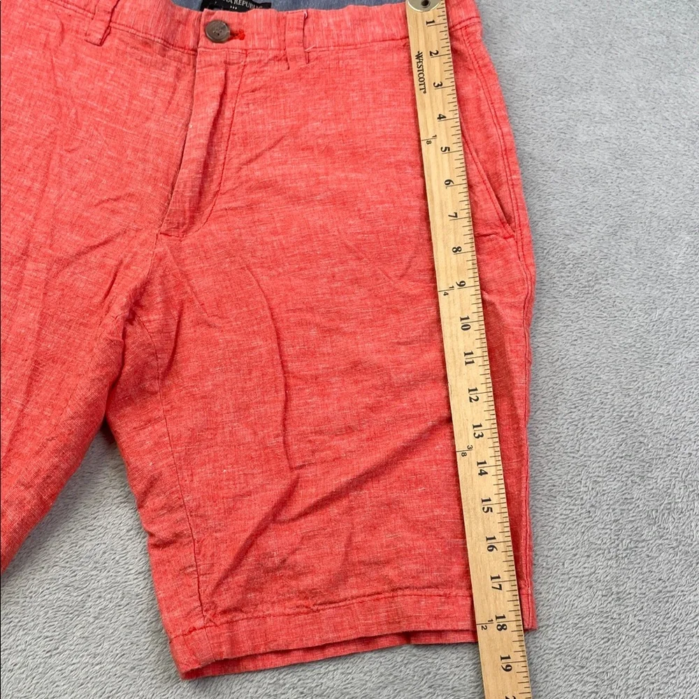 Banana‎ Republic 30/10 Linen Cotton Casual Red Men's Chino Shorts